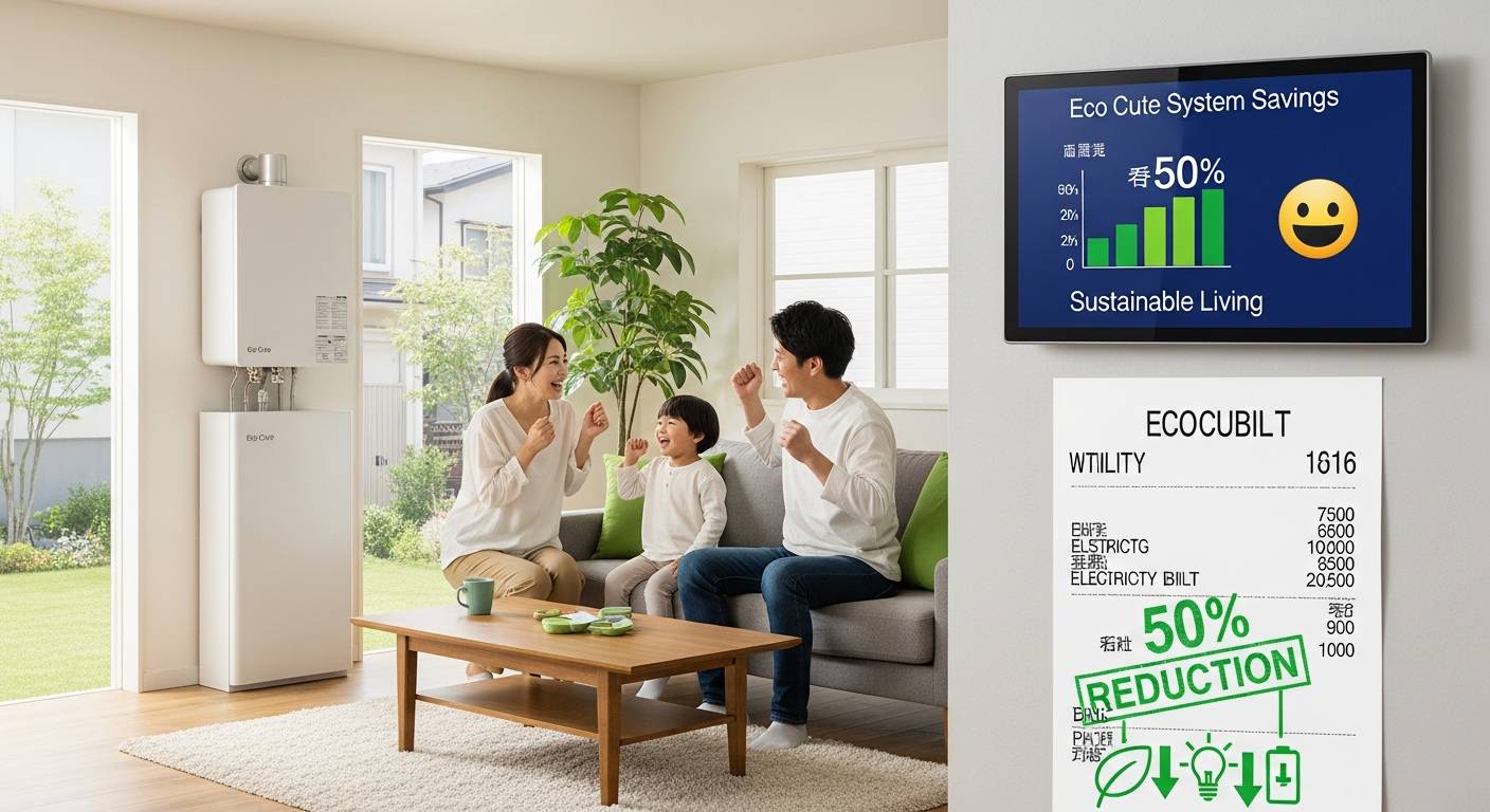 エコキュートで電気代が半額に！実践した節約術を大公開