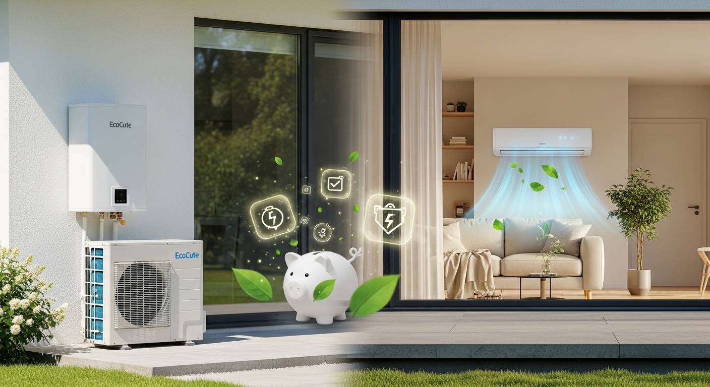 クーラーと併用しても安心！エコキュートの夏の電気代超節約メソッド