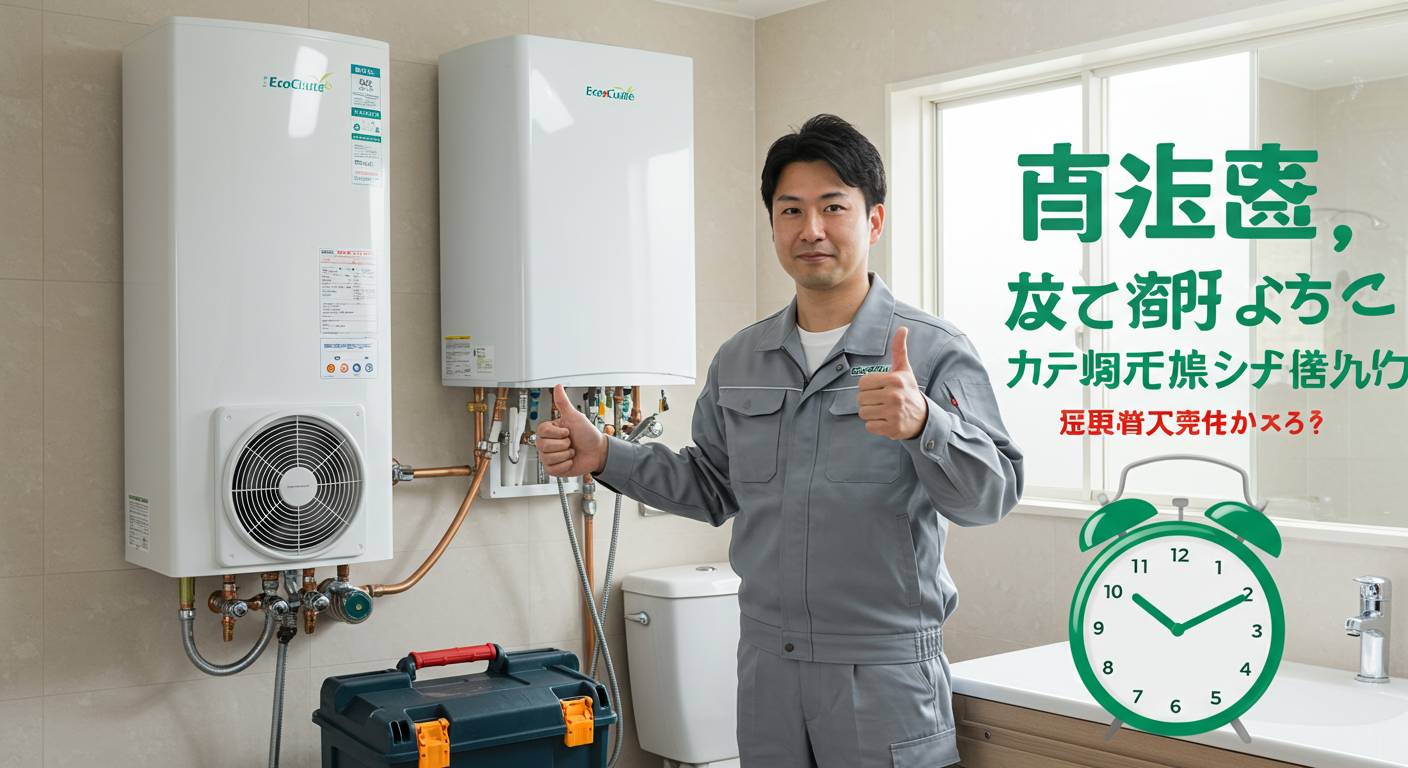 【福山市】エコキュート交換が即日完了!驚きの速さで快適なお風呂ライフを取り戻す方法