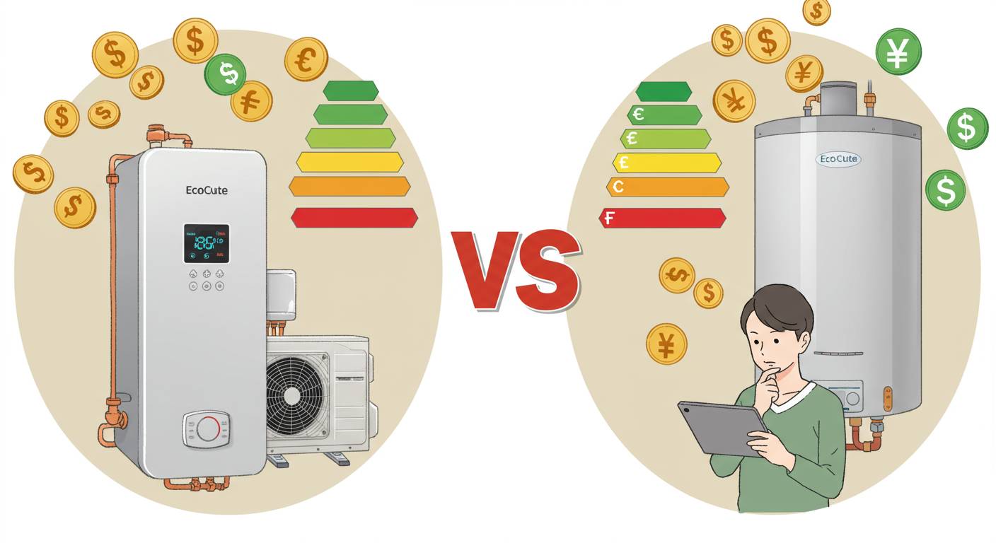 エコキュートvs従来型給湯器：本当にお得なのはどっち？