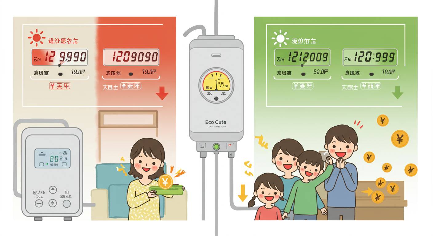エコキュート夏の電気代が激減！知らなきゃ損する時間帯別設定法
