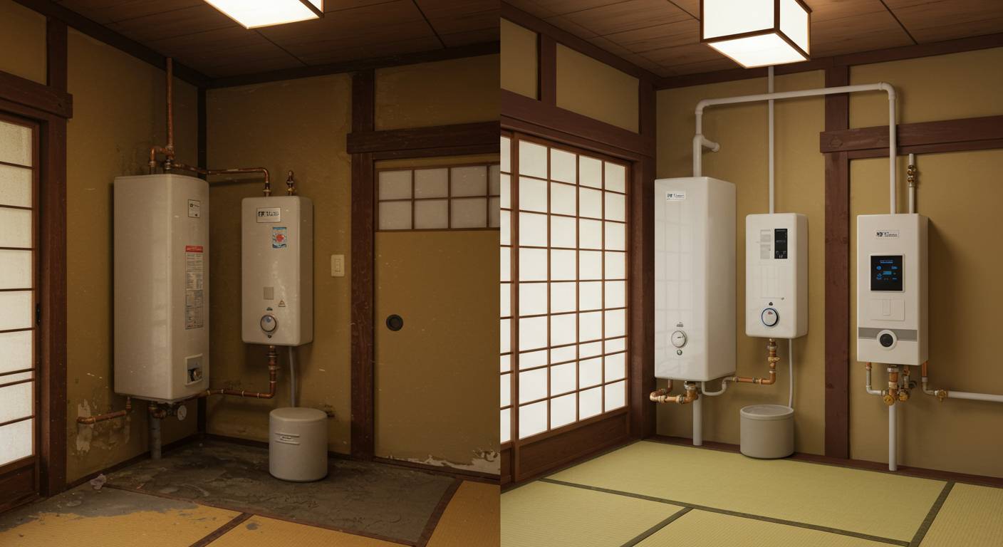 【実録】福山市の古民家リノベで成功した給湯器交換ビフォーアフター