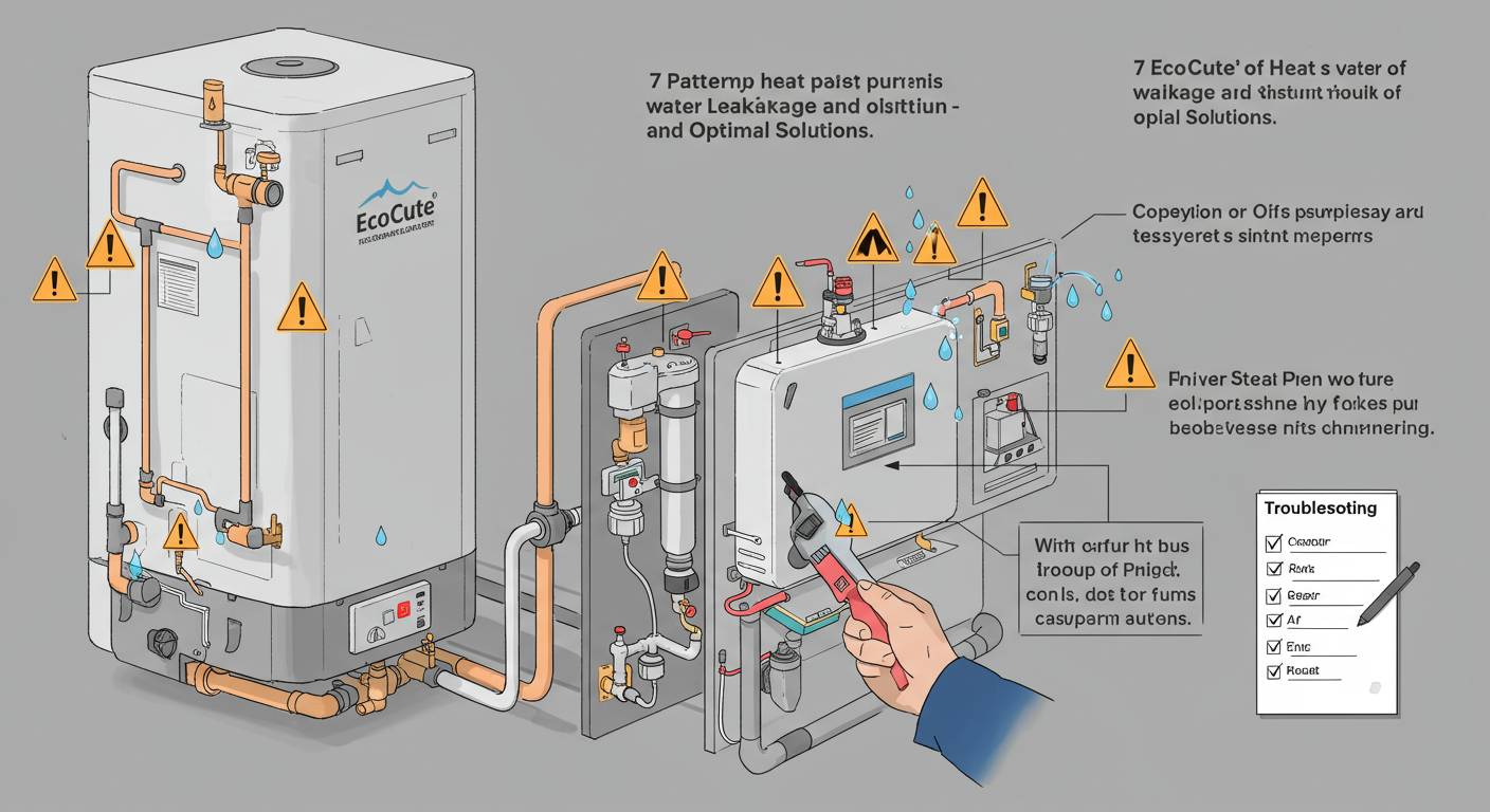 エコキュート水漏れの原因7パターンと最適な対処法
