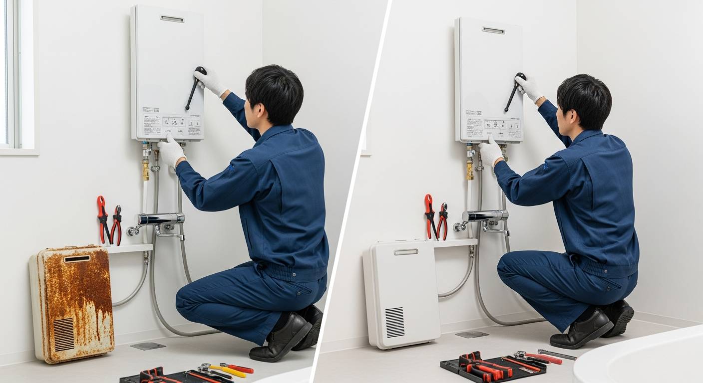 福山の職人技！古い給湯器から最新モデルへの驚きの変身事例集