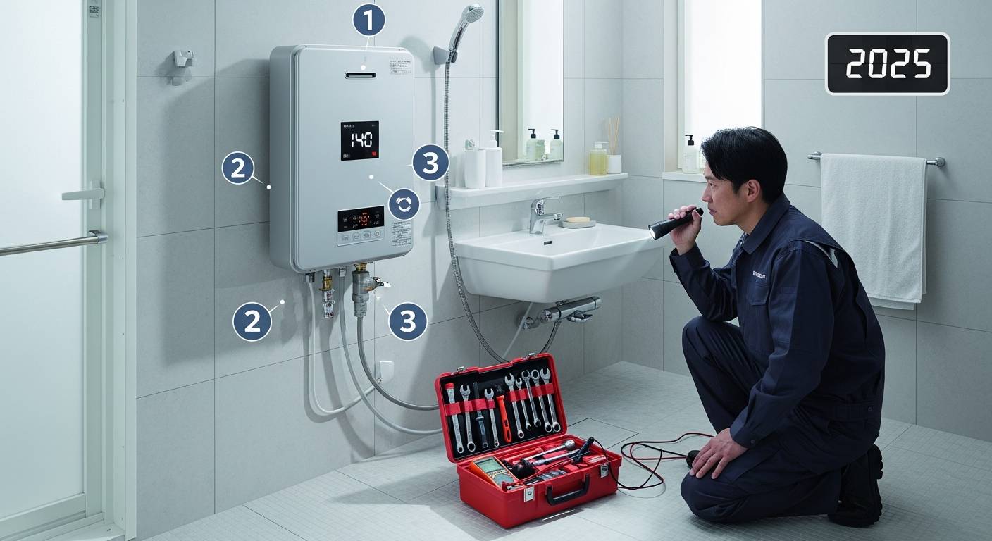 【2025年最新】給湯器エラーコード140が出たらチェックすべき3つのポイント