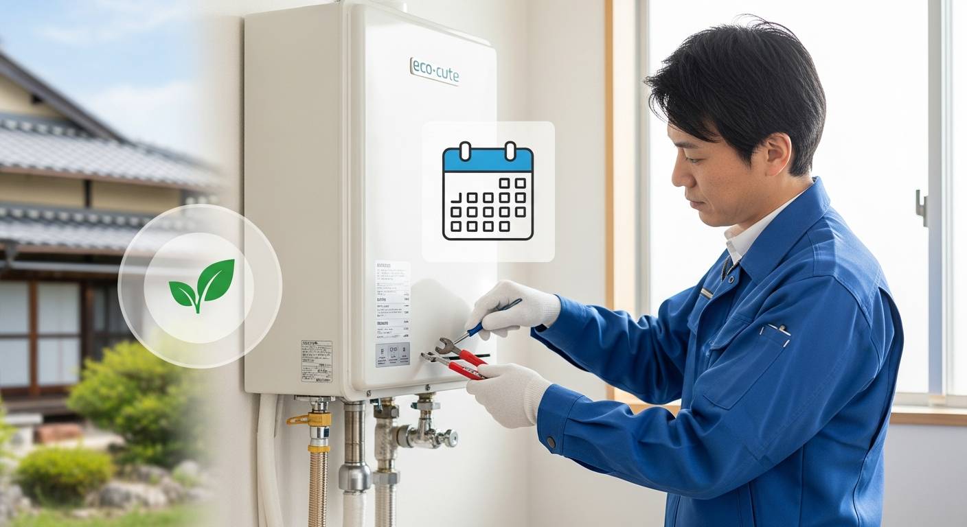 エコキュートのメンテナンス費用と頻度〜長持ちさせる秘訣