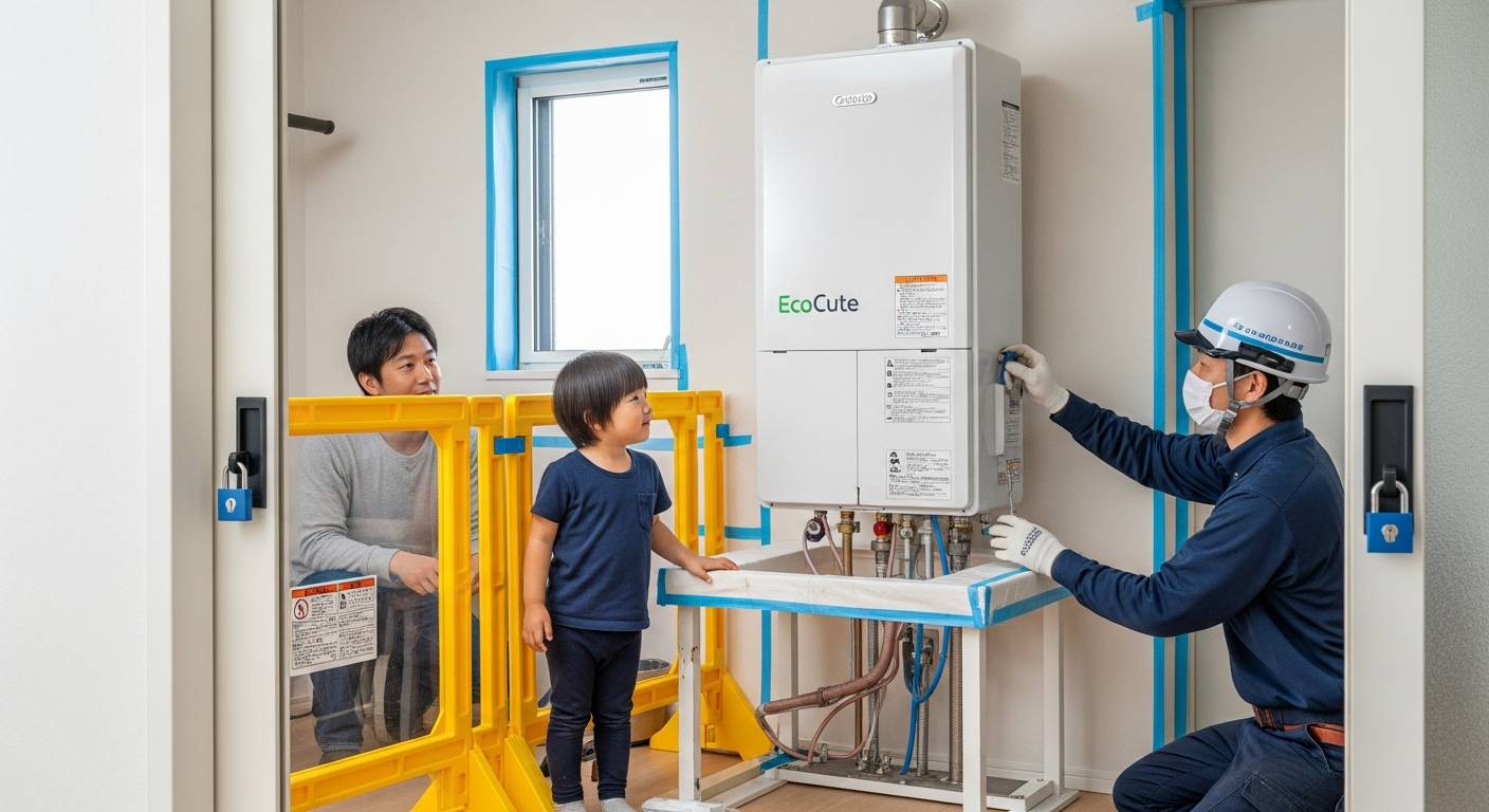 幼い子どもがいる家庭のためのエコキュート安全対策と設置のポイント