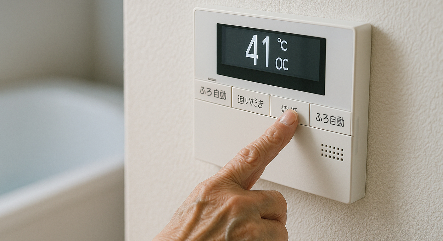 音声案内で簡単操作、シニアも迷わない給湯