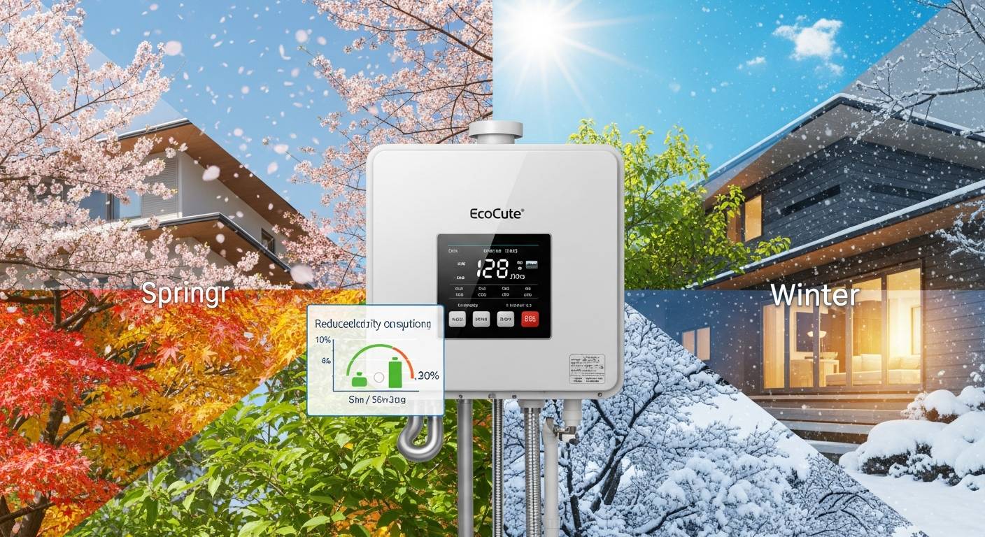 エコキュートの電気代を最小限に抑える季節別設定の極意