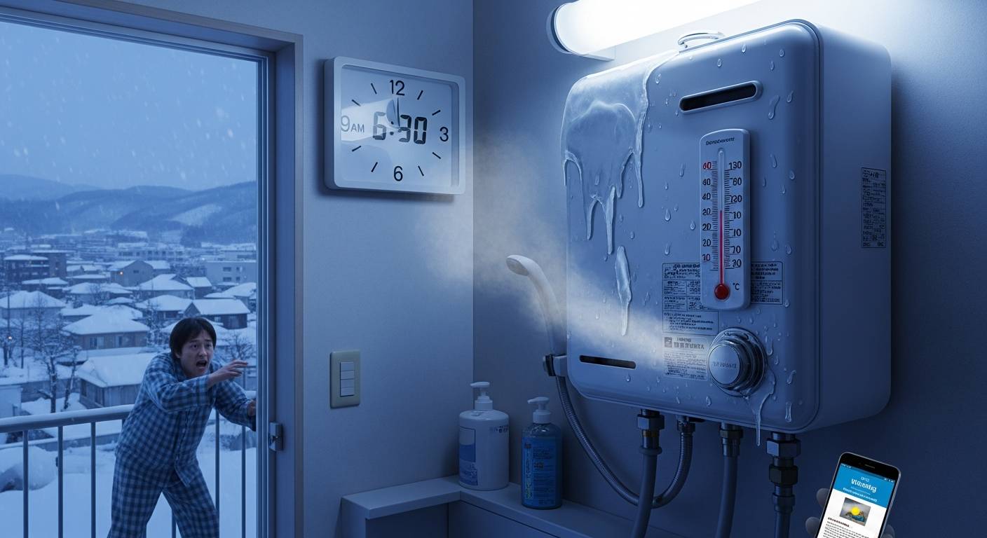 給湯器凍結で朝からパニック！福山で実践すべき対処法