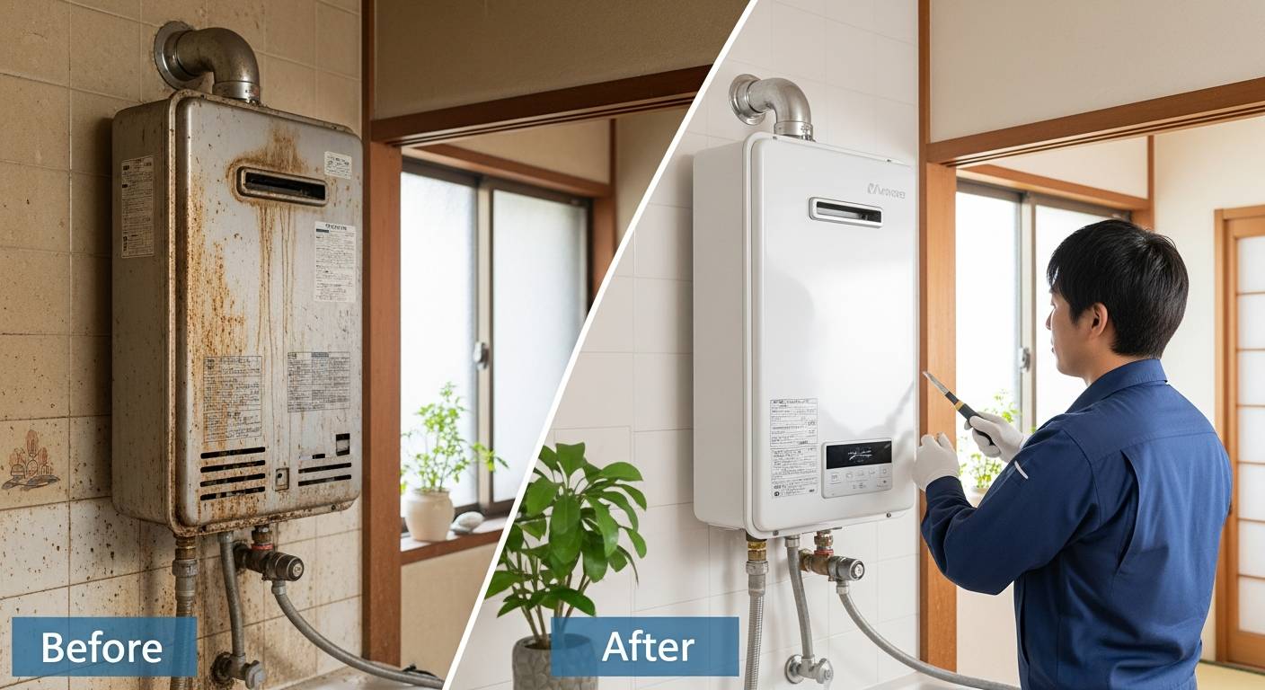 専門家が解説！福山市で実現した給湯器交換の驚きビフォーアフター