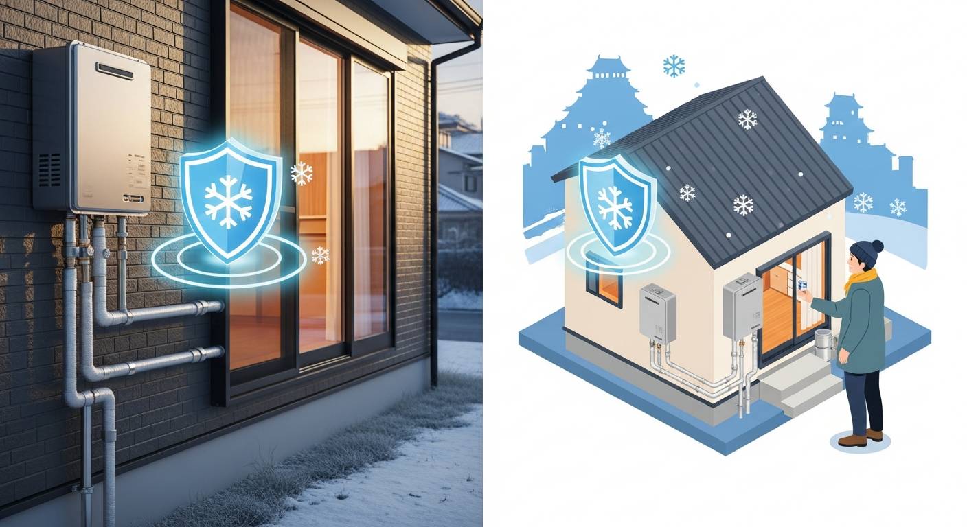 真冬でも安心！福山地域の給湯器凍結対策マニュアル