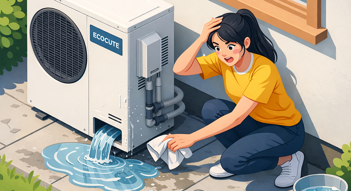 エコキュート水漏れ発生！パニックにならない緊急対応マニュアル