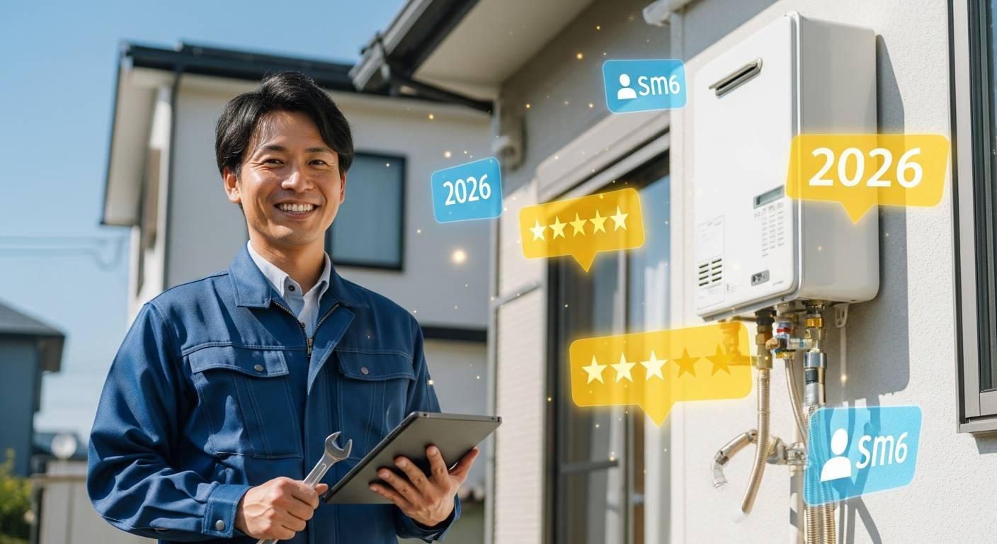 府中市のガス給湯器修理はここで決まり！2026年版口コミ高評価の優良店まとめ