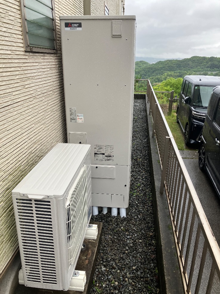 福山市引野町　エコキュート取替工事